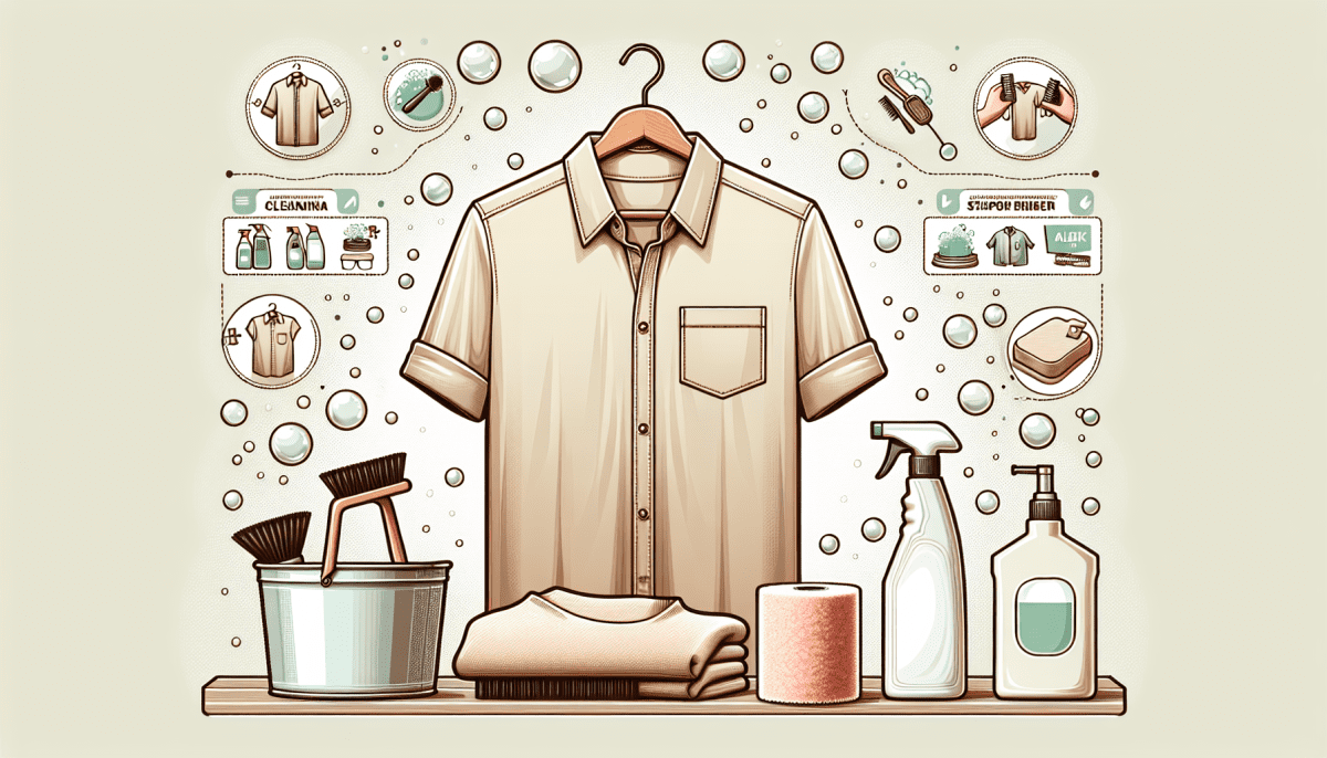 con que limpiar camisa de color beige