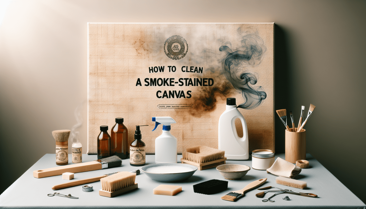 con que productos limpiar un lienzo machado de humo